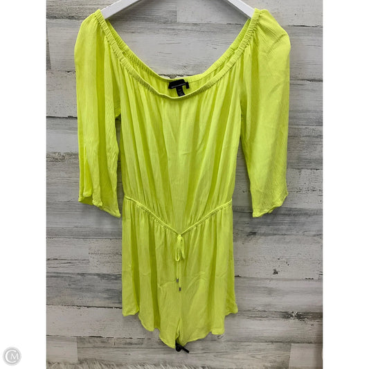 Romper By White House Black Market In Yellow, Size: Xs