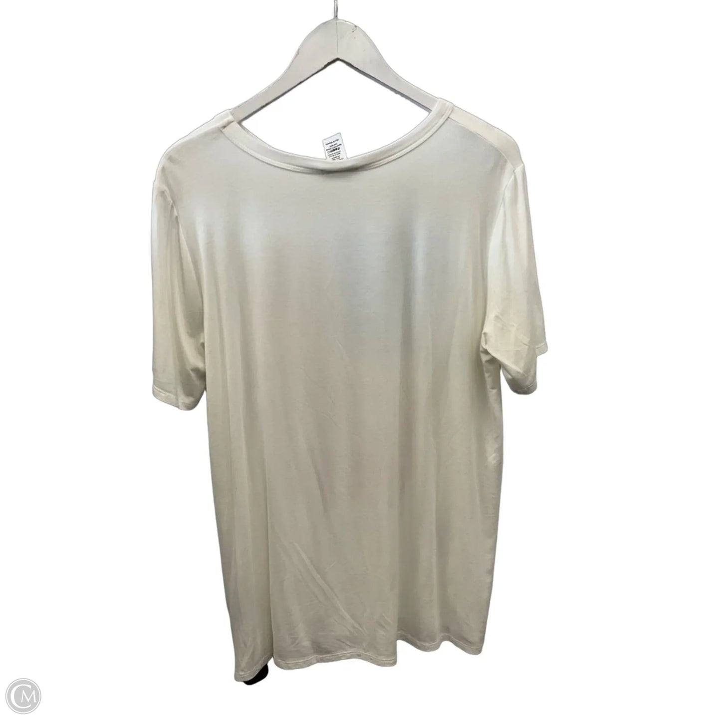 Top Short Sleeve By Heimish Usa In White, Size: 1x