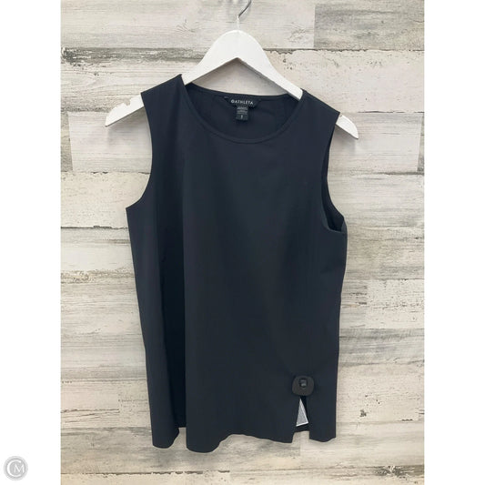 Athletic Top Short Sleeve By Athleta In Black, Size: S