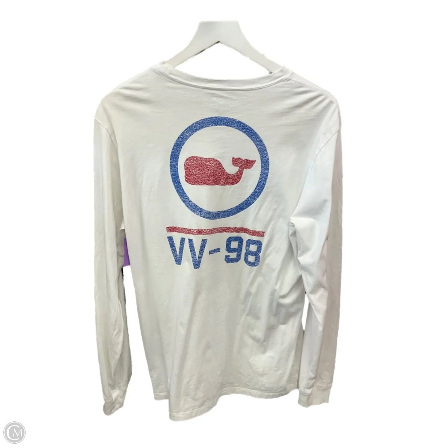 Top Long Sleeve By Vineyard Vines In White, Size: S