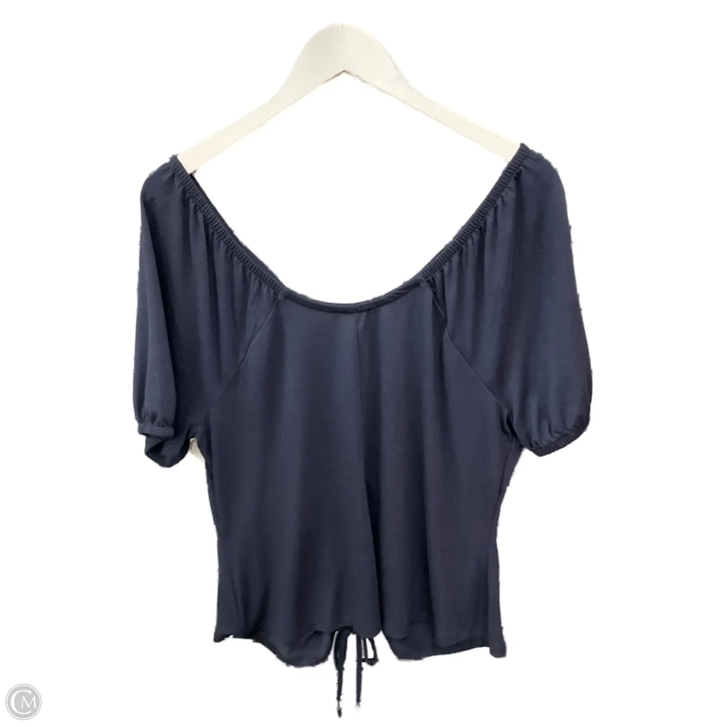 Top Short Sleeve By Lane Bryant In Navy, Size: Xl