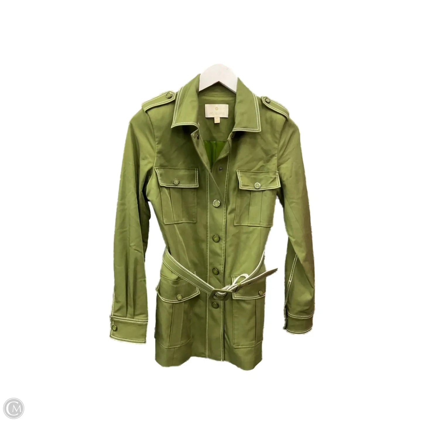 Jacket Other By Etcetra In Green, Size: Xxs