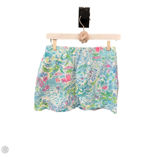Skort Designer By Lilly Pulitzer In Aqua, Size: 2