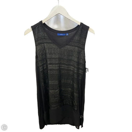 Tunic Sleeveless By Apt 9 In Black, Size: M