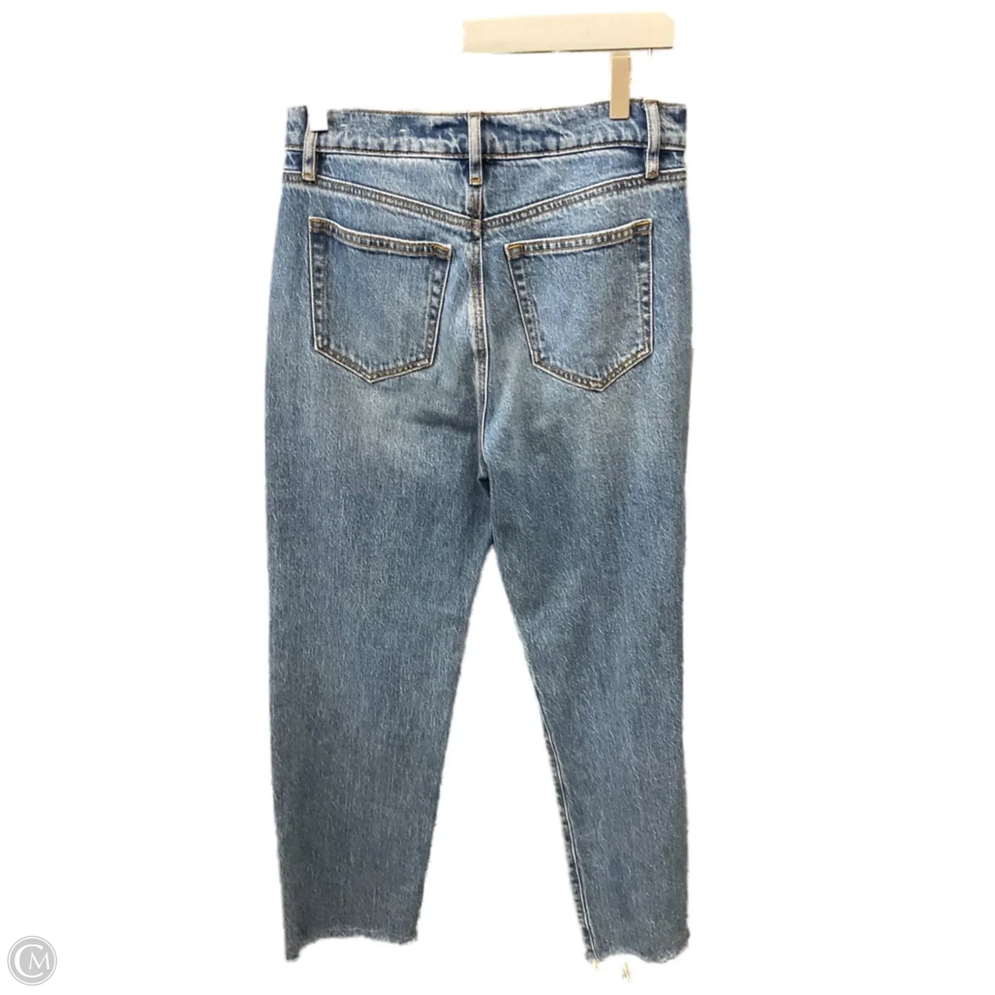 Jeans Straight By Loft In Blue Denim, Size: 0