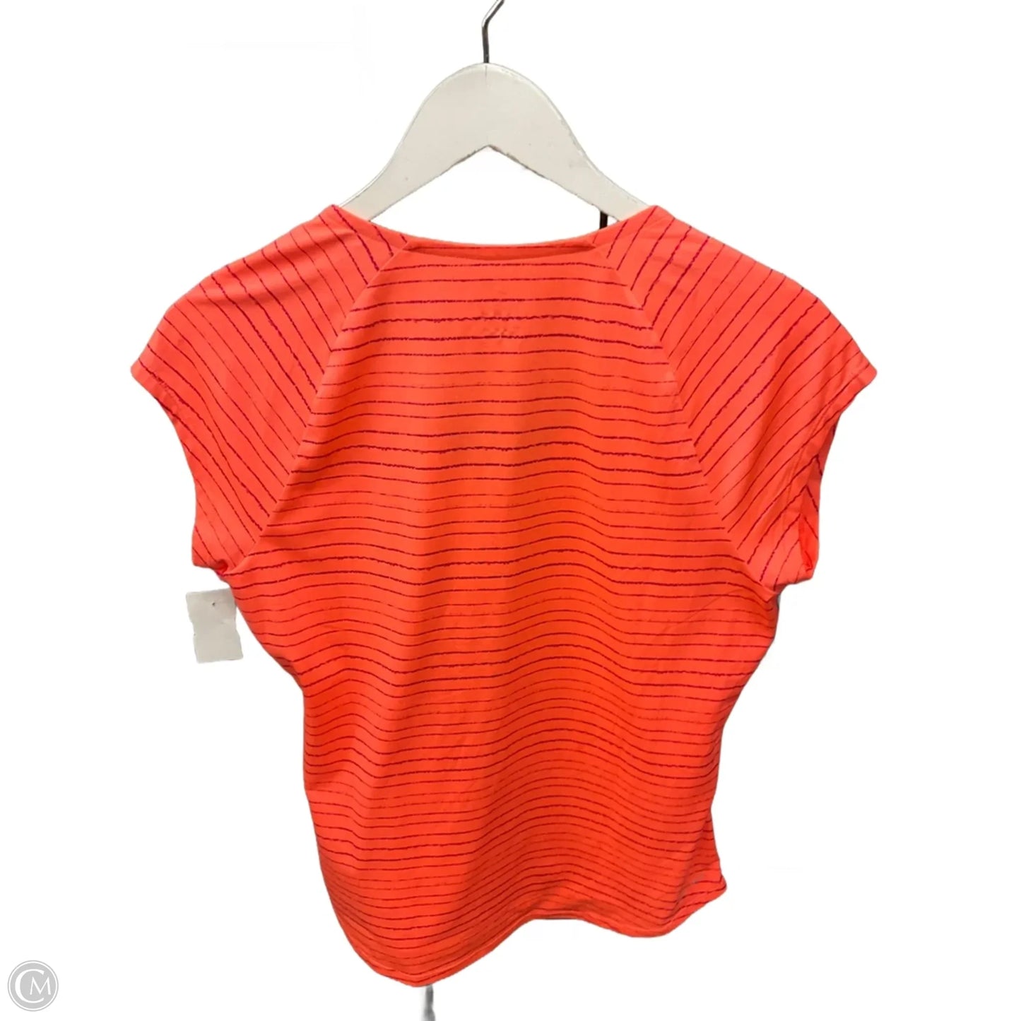 Athletic Top Short Sleeve By Nike Apparel In Orange, Size: M