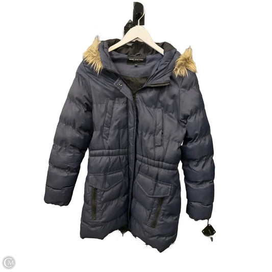 Jacket Puffer & Quilted By Marc New York In Navy, Size: M