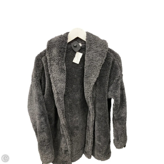 Jacket Fleece By Clothes Mentor In Grey, Size: Xs