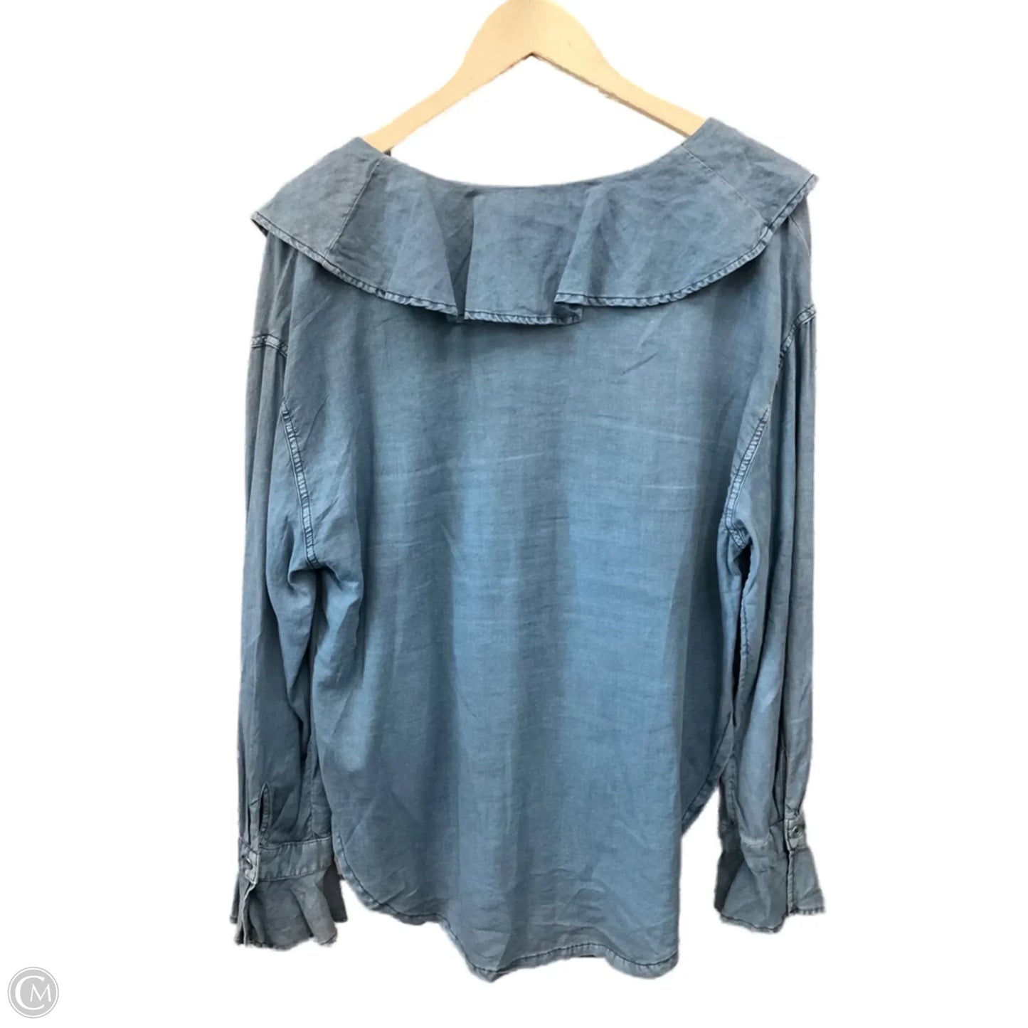 Top Long Sleeve By We The Free In Blue, Size: Xs