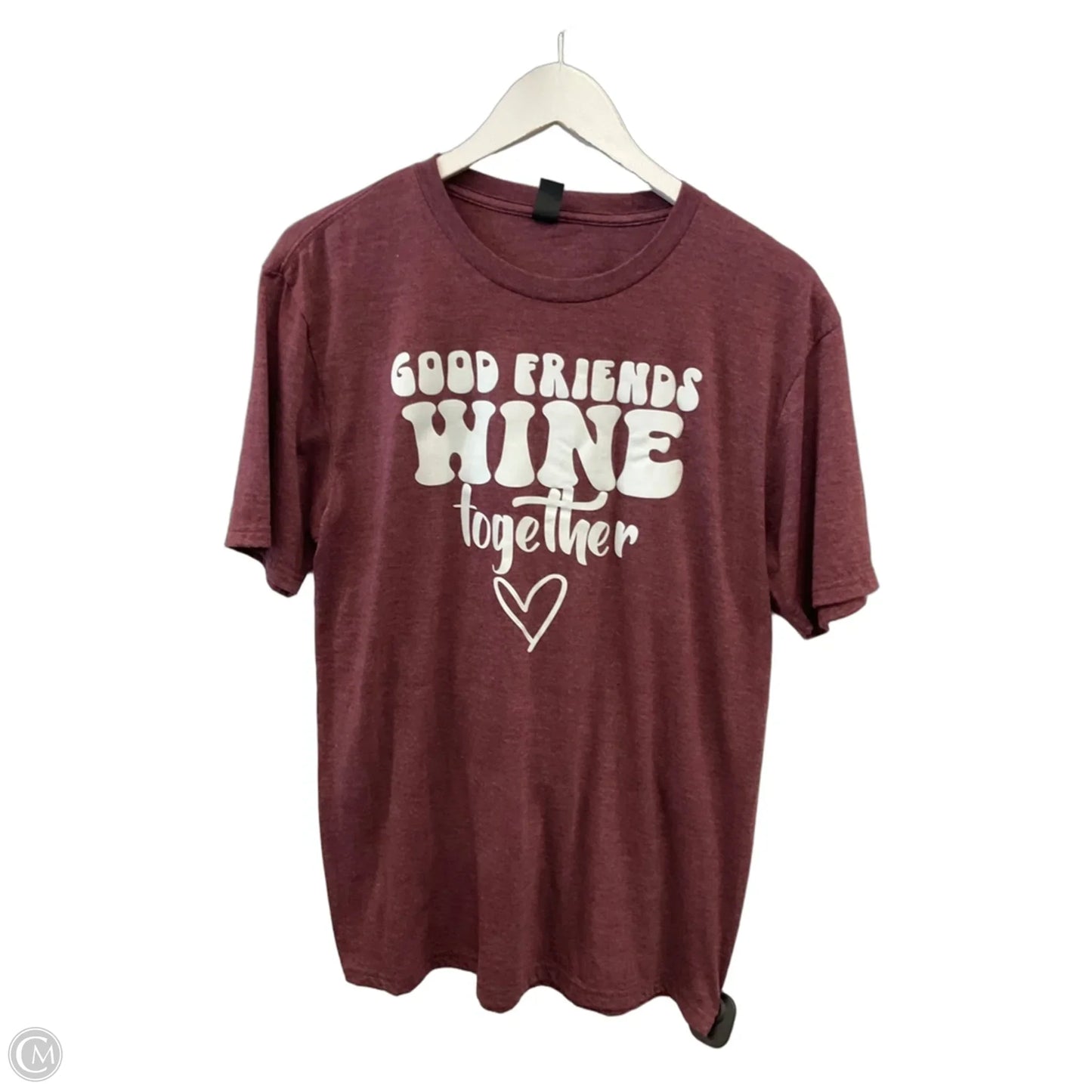 Top Short Sleeve By Clothes Mentor In Maroon, Size: S