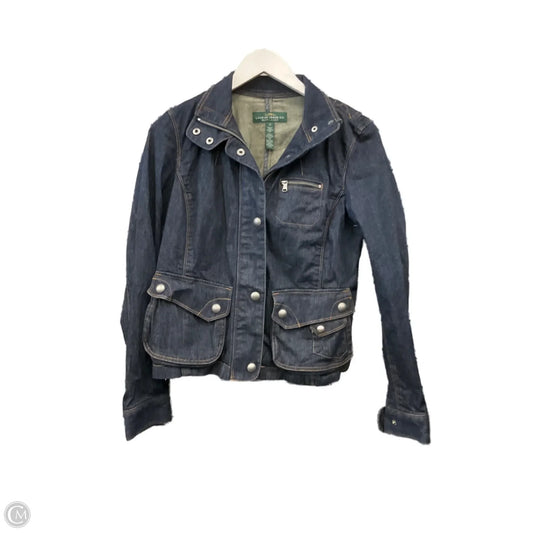 Jacket Denim By Lauren By Ralph Lauren In Blue Denim, Size: Xs