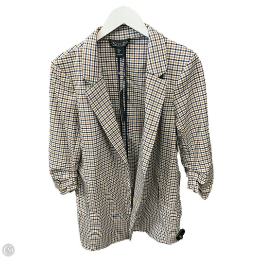 Blazer By Rachel Zoe In Blue & Gold, Size: L