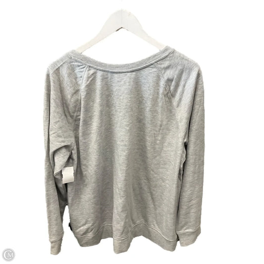 Top Long Sleeve By Lane Bryant In Grey, Size: 1x