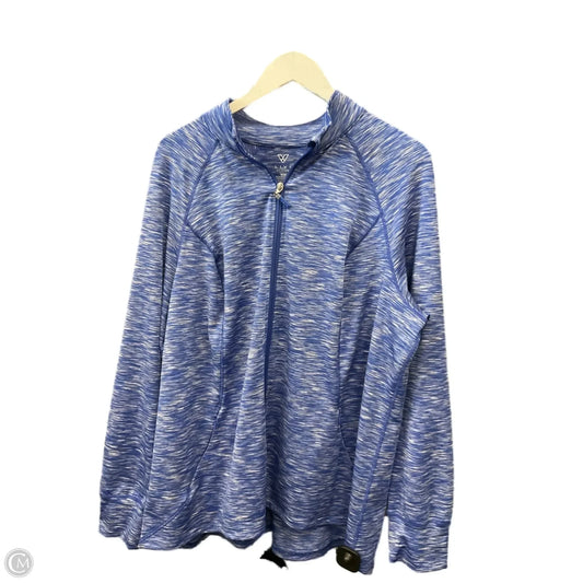 Athletic Jacket By Livi Active In Blue, Size: 1x