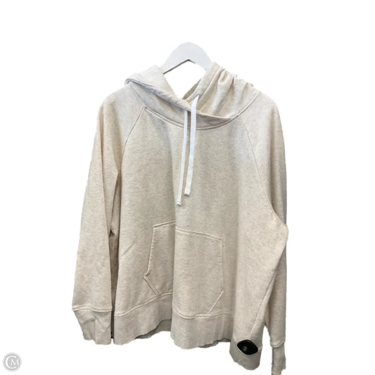 Athletic Sweatshirt Hoodie By Under Armour In Cream, Size: 2x