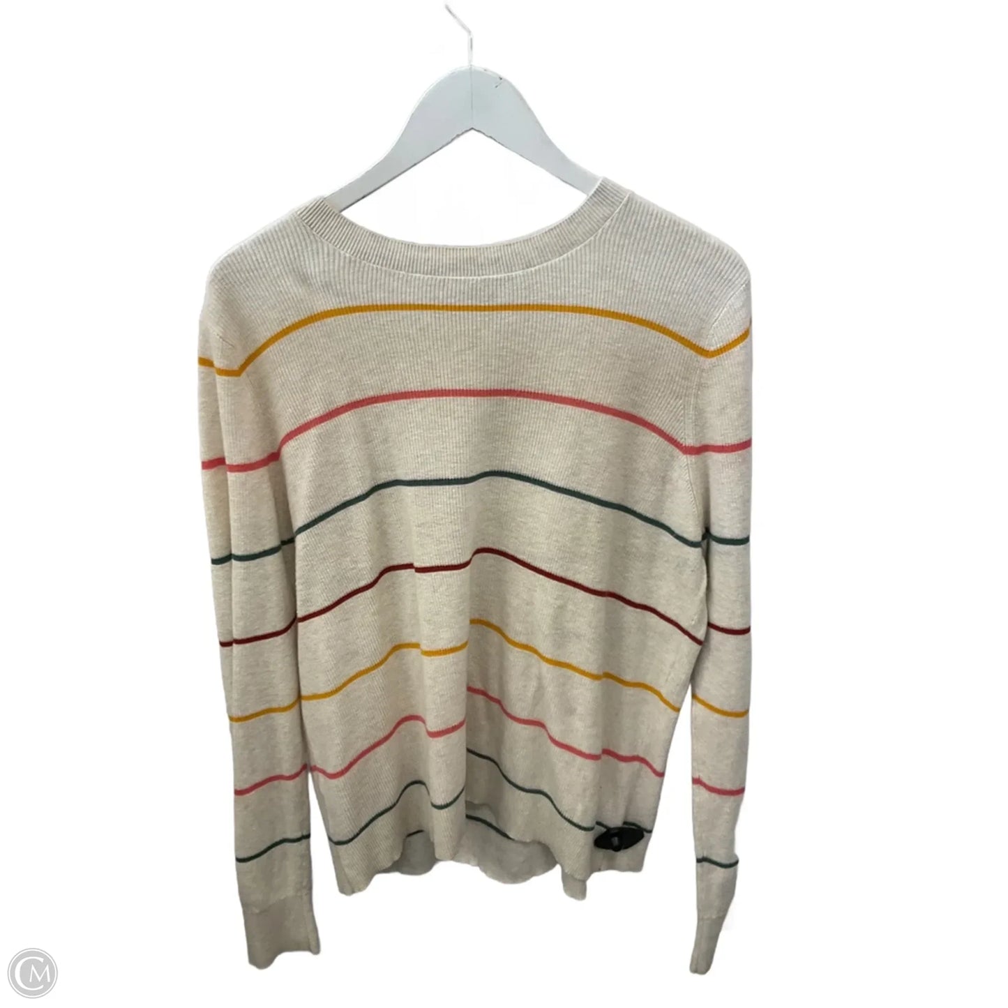 Top Long Sleeve By Loft In Multi-colored, Size: L