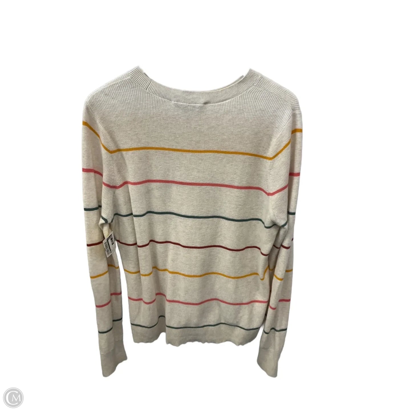 Top Long Sleeve By Loft In Multi-colored, Size: L