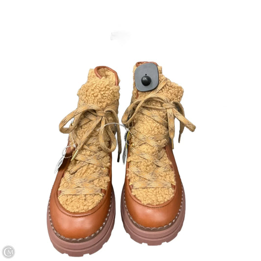 Boots Ankle Heels By Sam Edelman In Brown, Size: 6.5