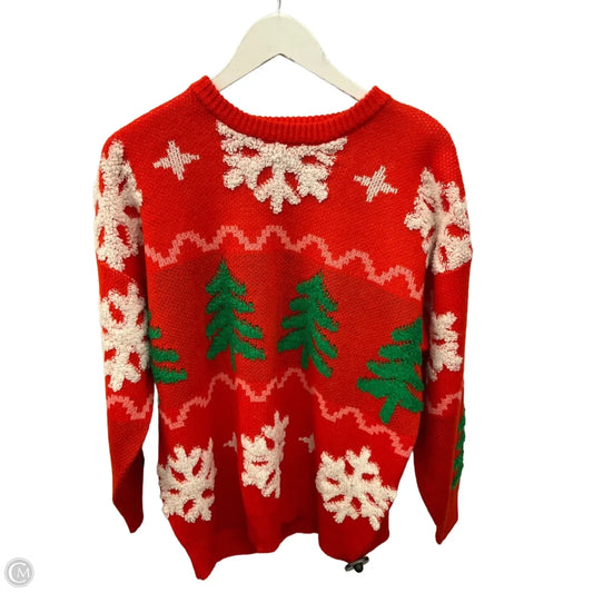 Sweater By Forever 21 In Red, Size: Xs