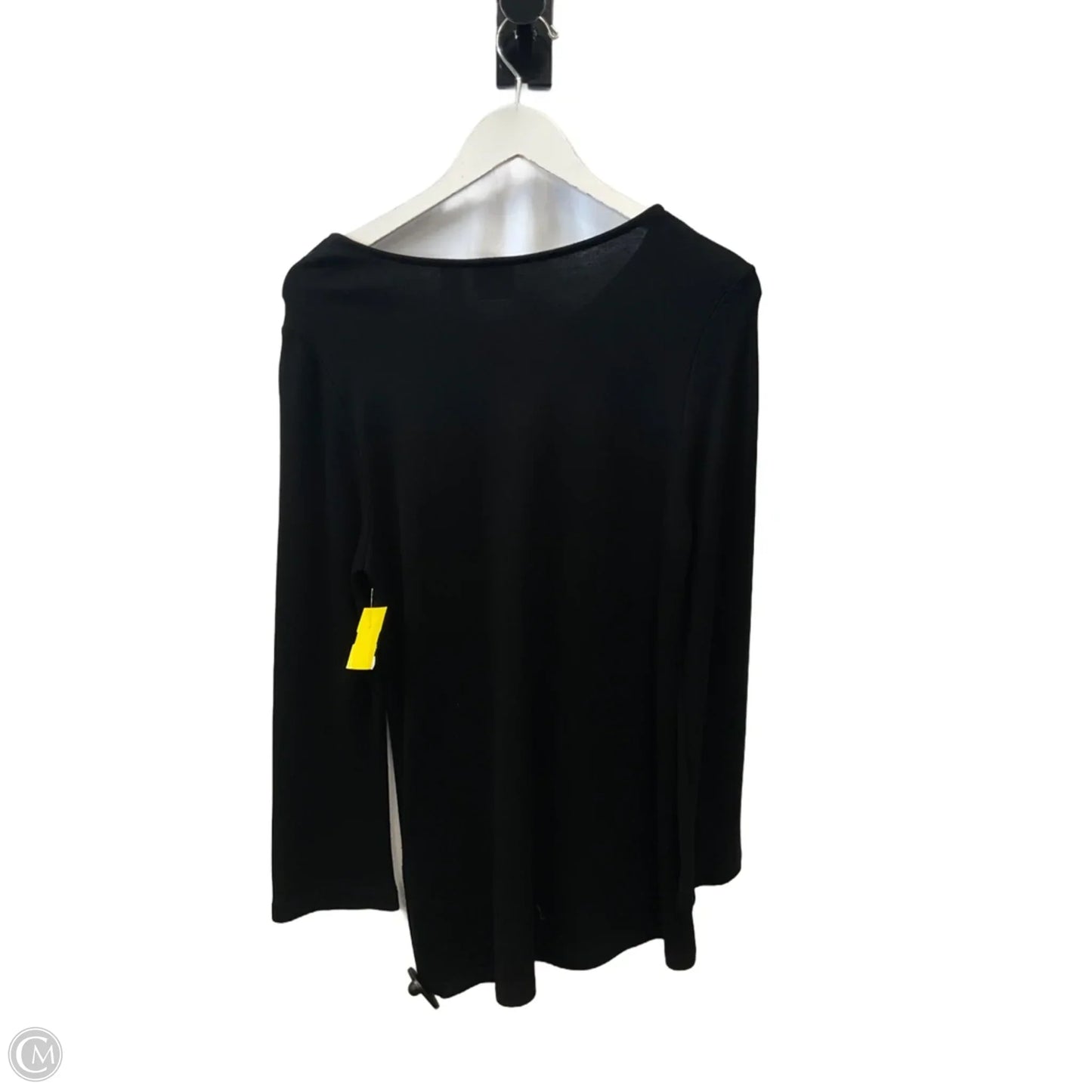 Top Long Sleeve By Chicos In Black, Size: S