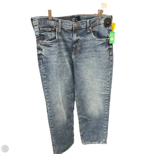 Jeans Straight By Gap In Blue Denim, Size: 12l