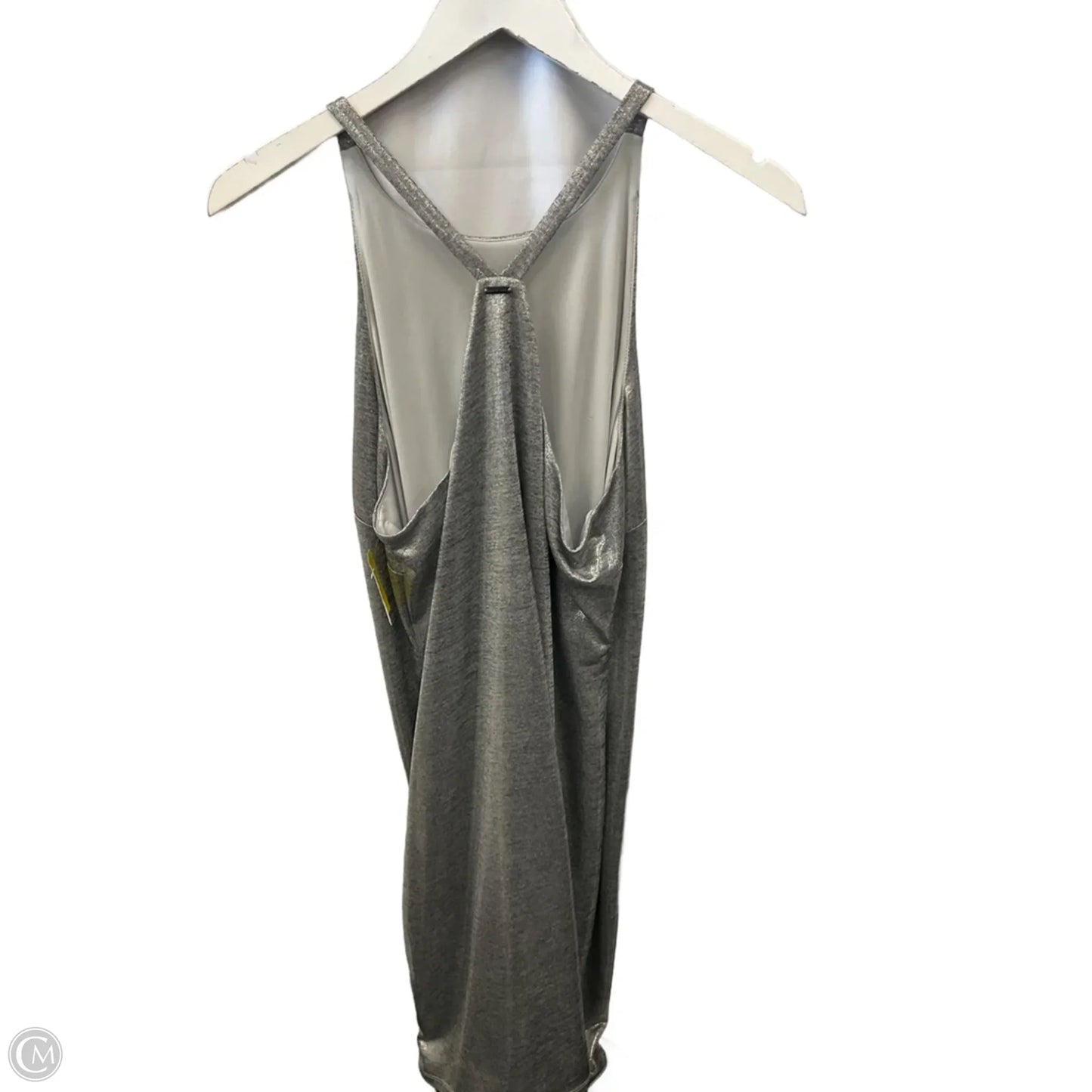 Dress Party Midi By White House Black Market In Silver, Size: L