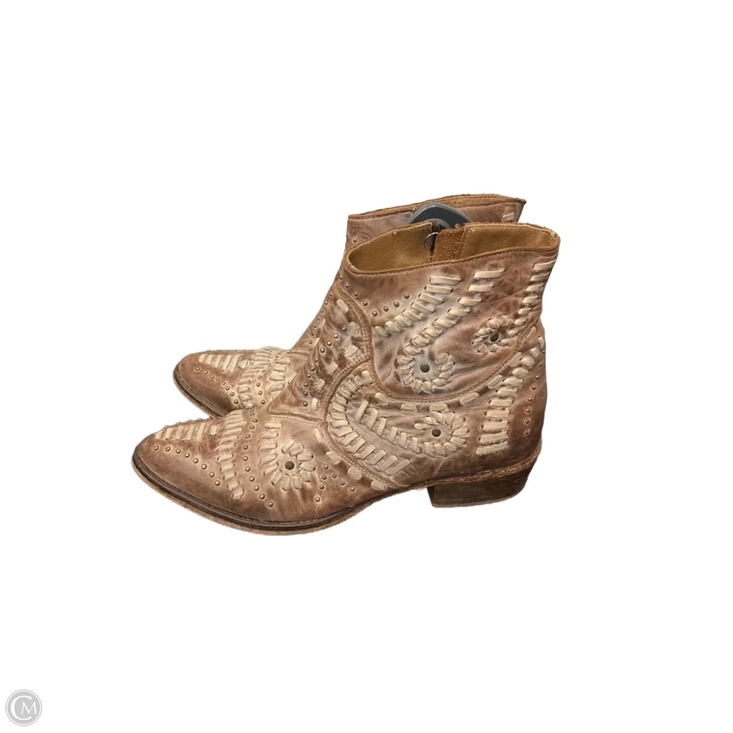 Boots Western By Matisse In Brown & Cream, Size: 8.5