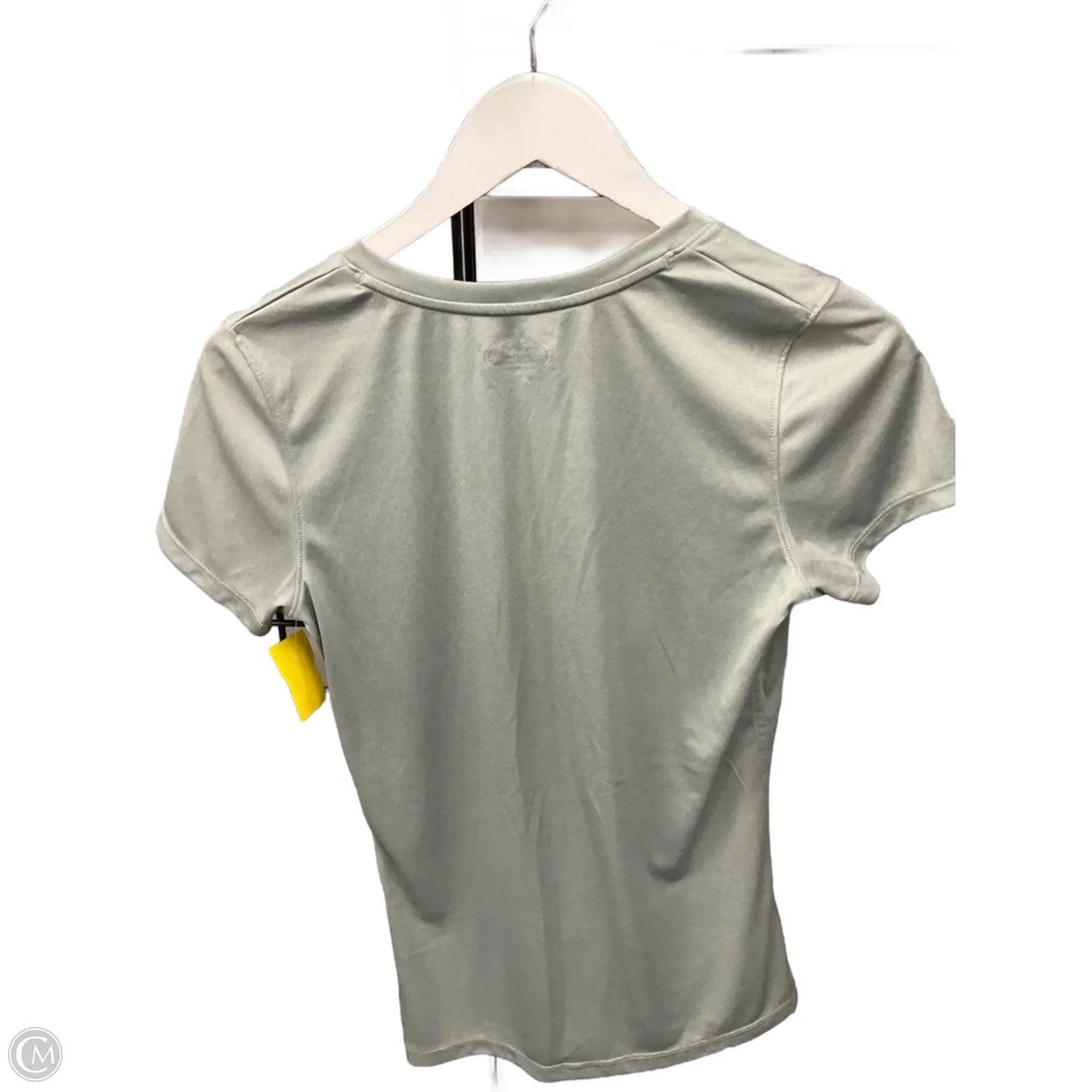 Athletic Top Short Sleeve By Under Armour In Grey, Size: M