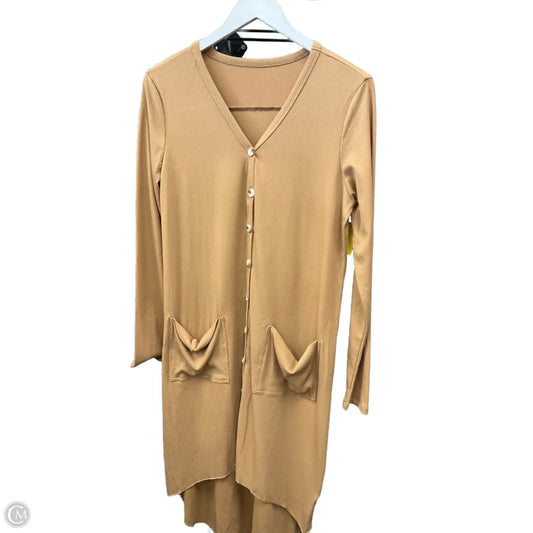 Cardigan By Clothes Mentor In Tan, Size: S