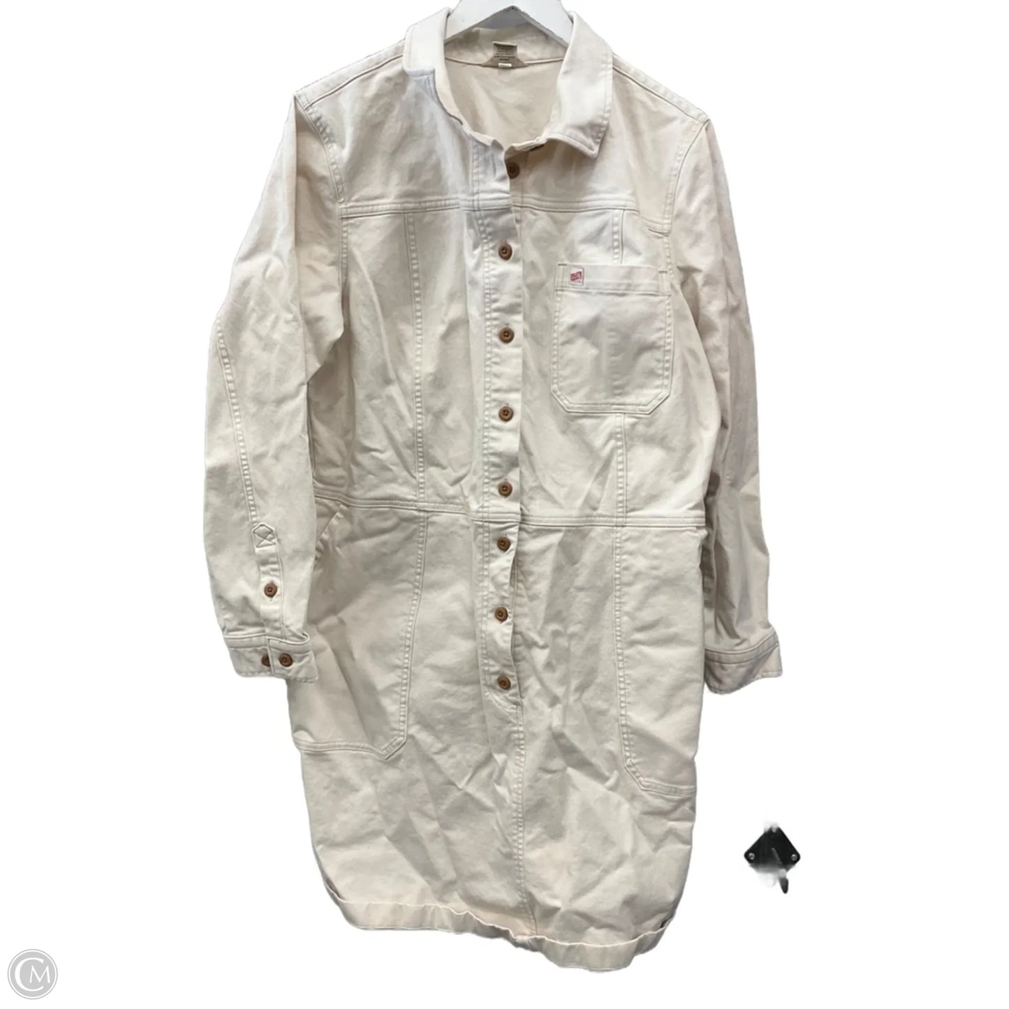 Dress Casual Midi By Duluth Trading In Cream, Size: Xl