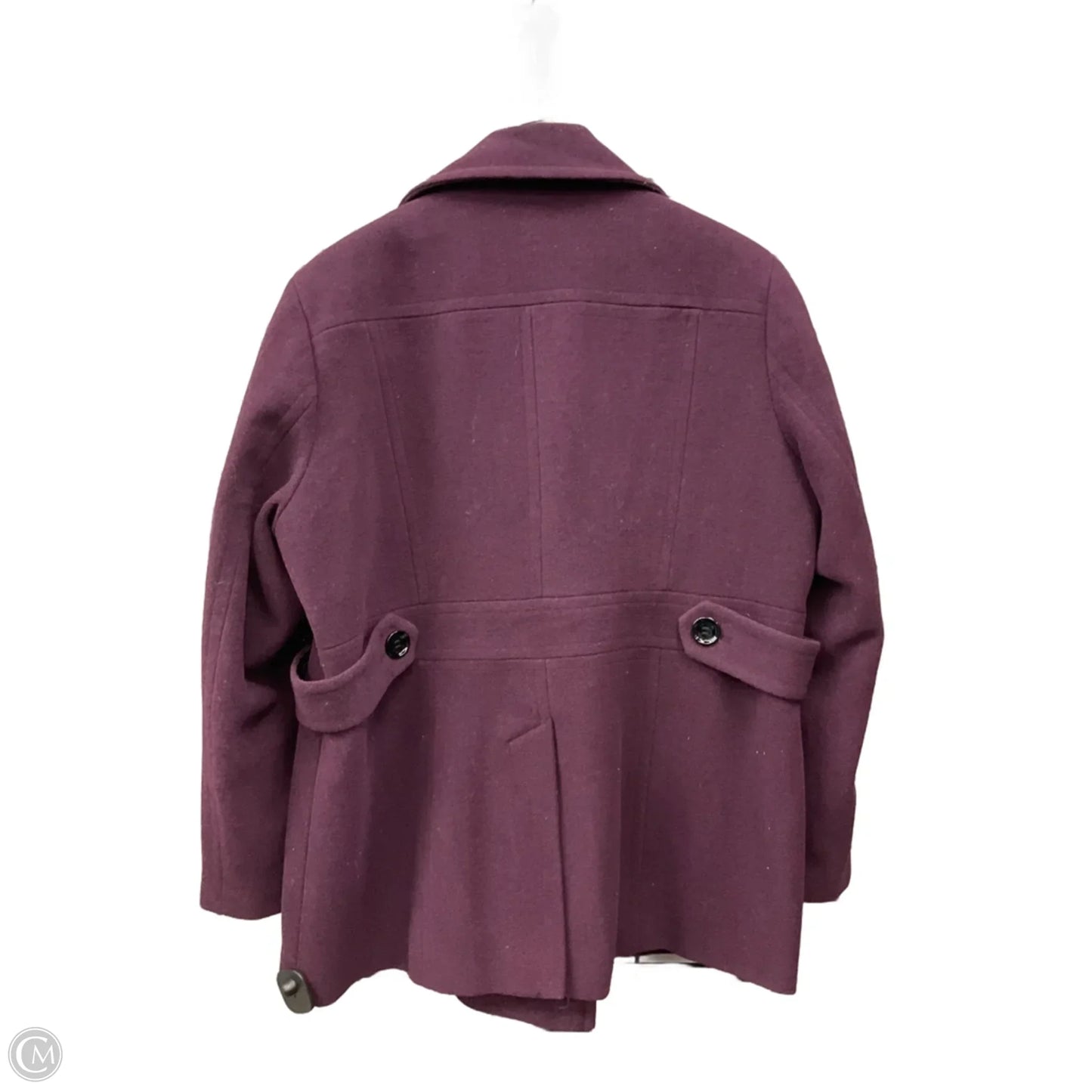 Coat Peacoat By Calvin Klein In Purple, Size: 1x