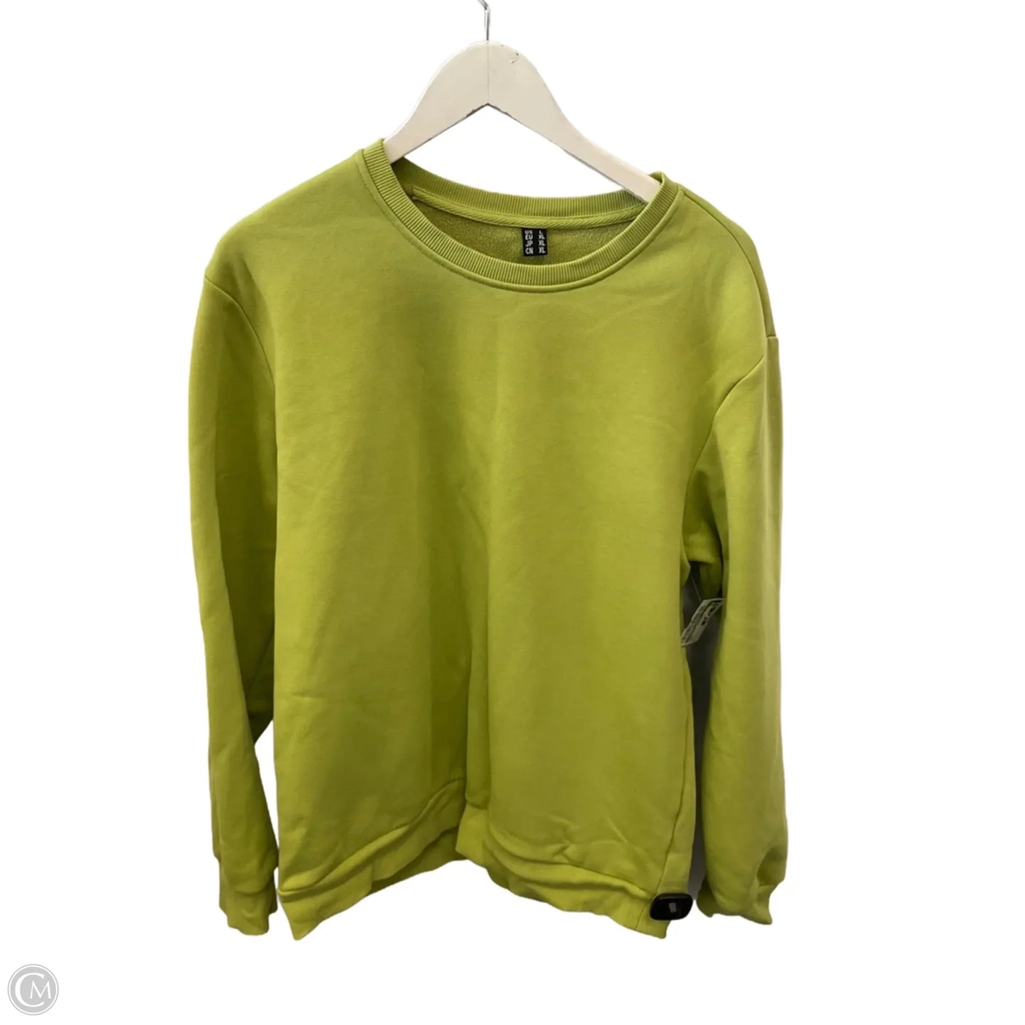 Sweatshirt Crewneck By Clothes Mentor In Green, Size: L