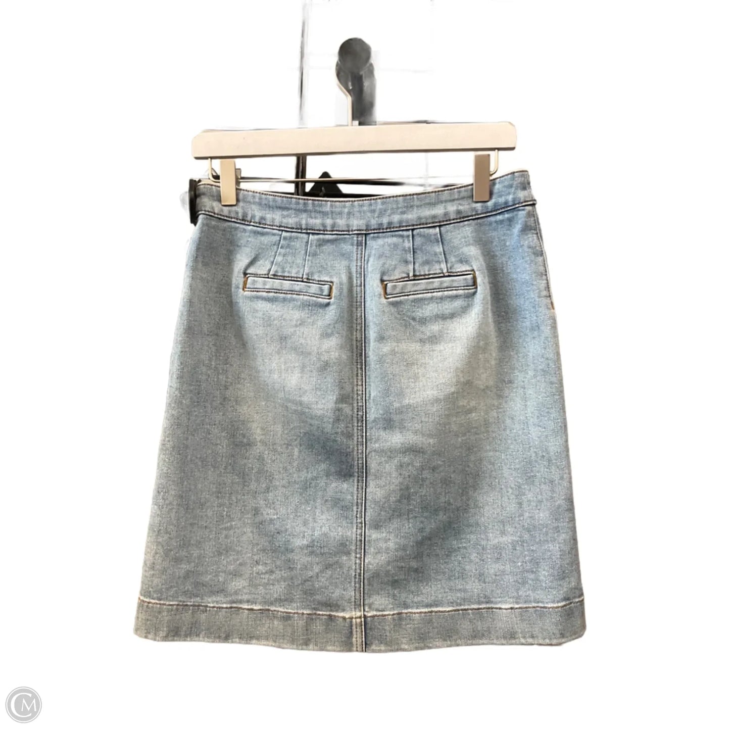 Skirt Mini & Short By Talbots In Blue Denim, Size: 2p