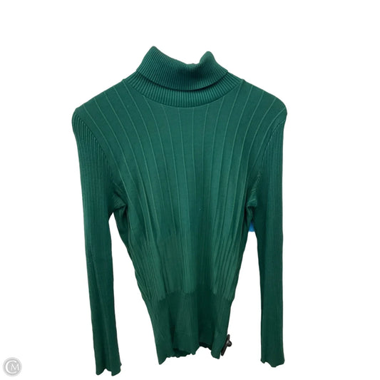 Top Long Sleeve By Alfani In Green, Size: M