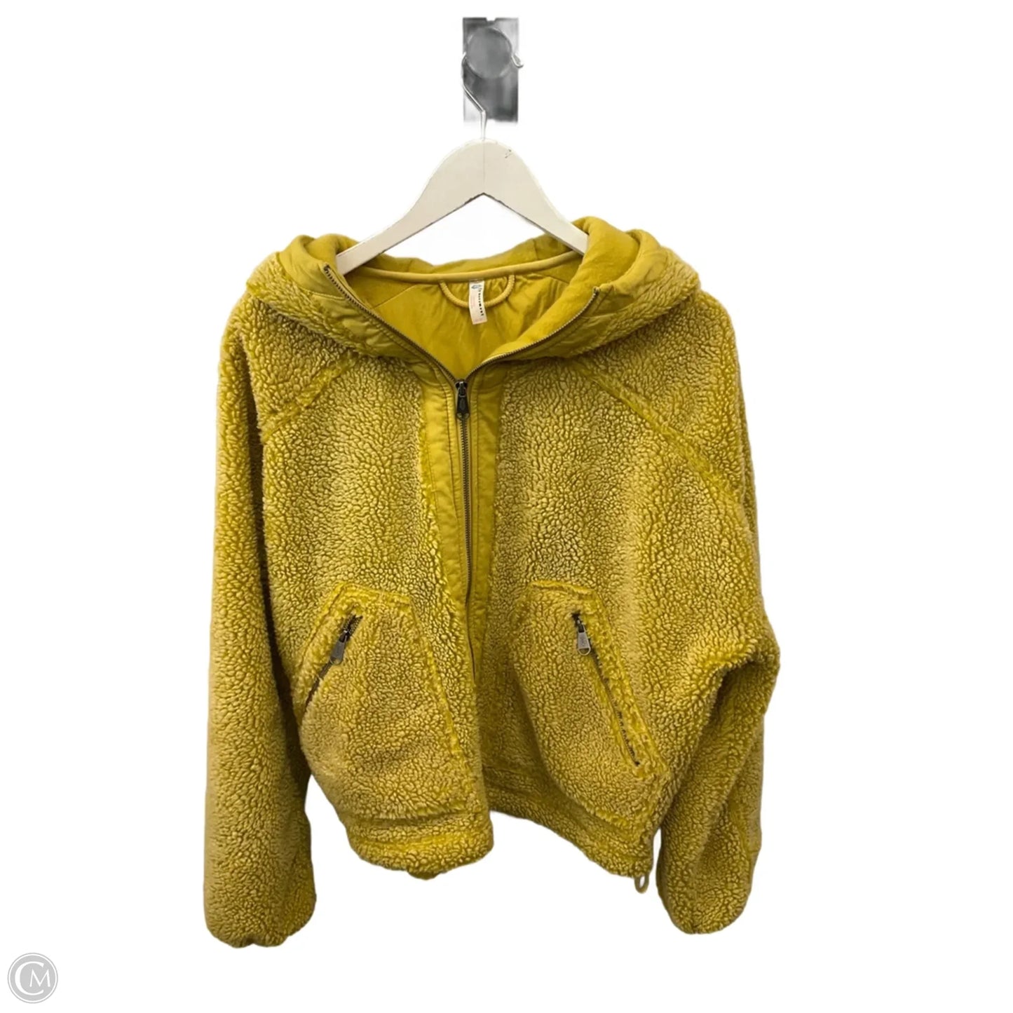 Jacket Fleece By Free People In Gold, Size: Xs