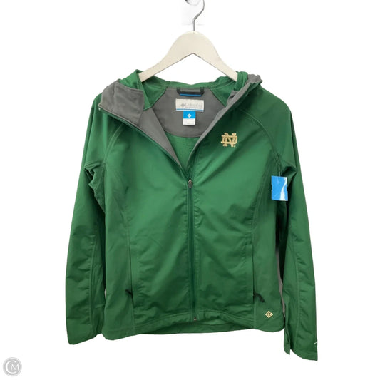 Athletic Jacket By Columbia In Green, Size: L