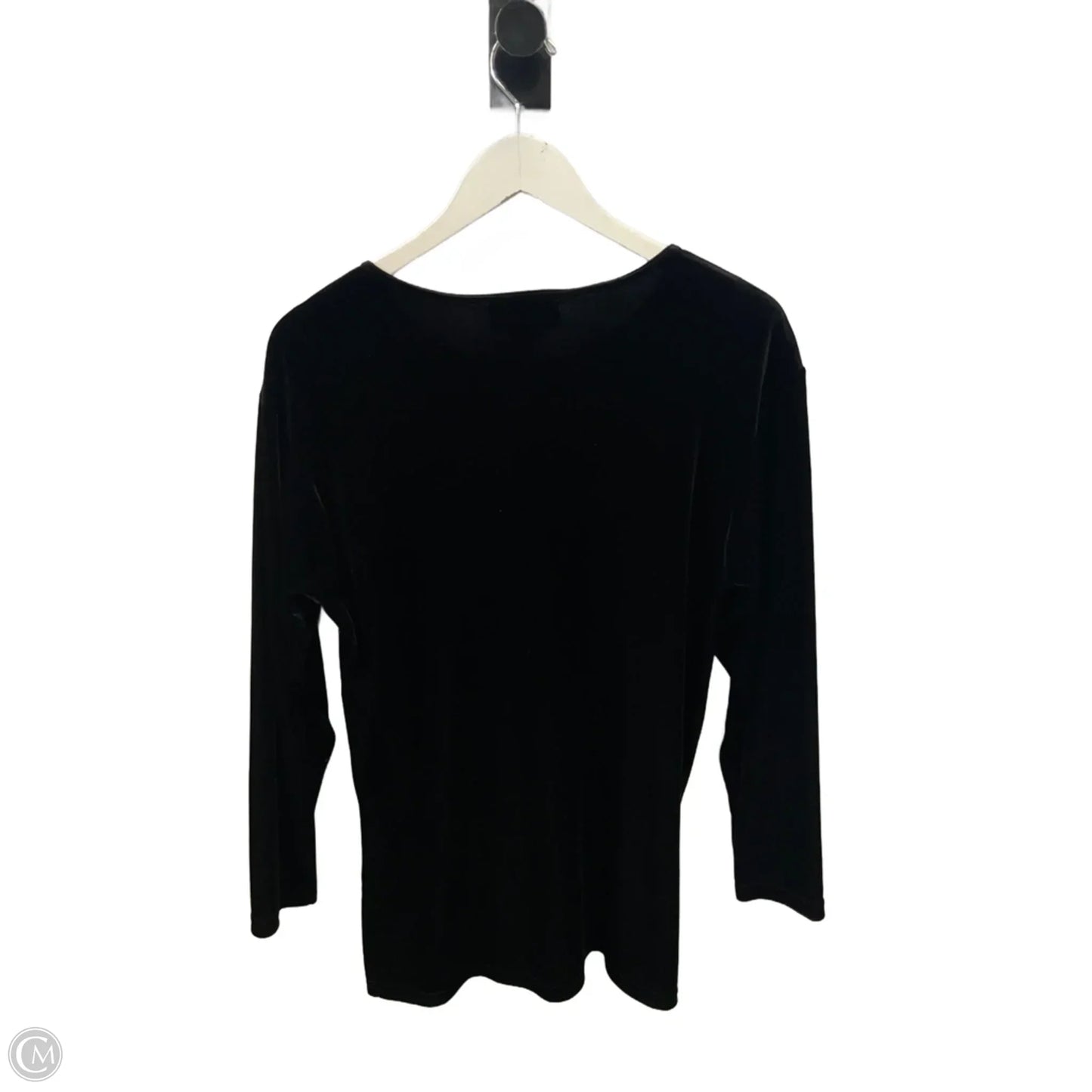 Top Long Sleeve By Impressions In Black, Size: S