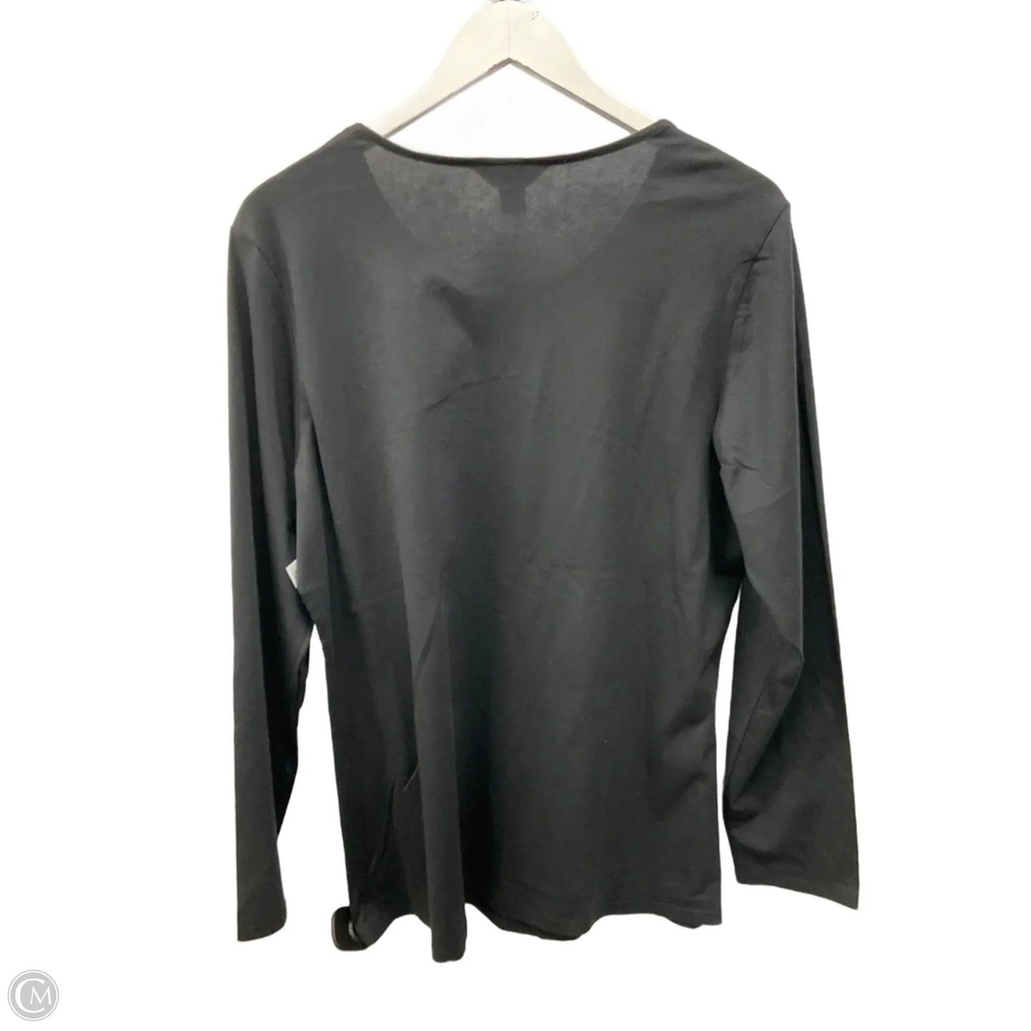 Top Long Sleeve By Christopher And Banks In Black, Size: Xl