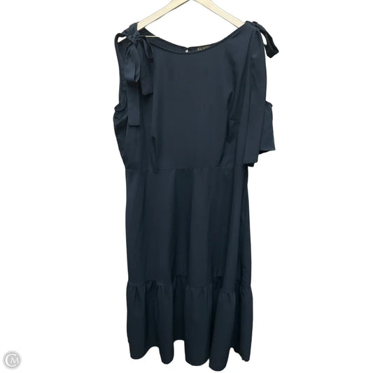 Dress Casual Midi By Eloquii In Blue, Size: 1x