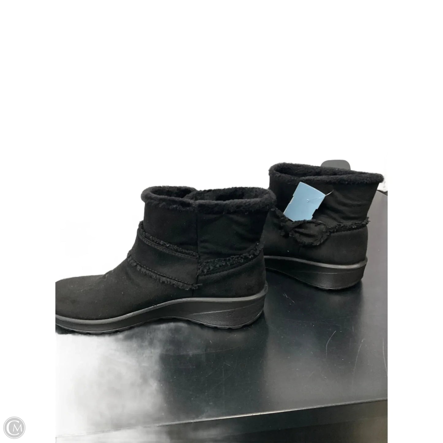 Boots Ankle Flats By Bzees In Black, Size: 8