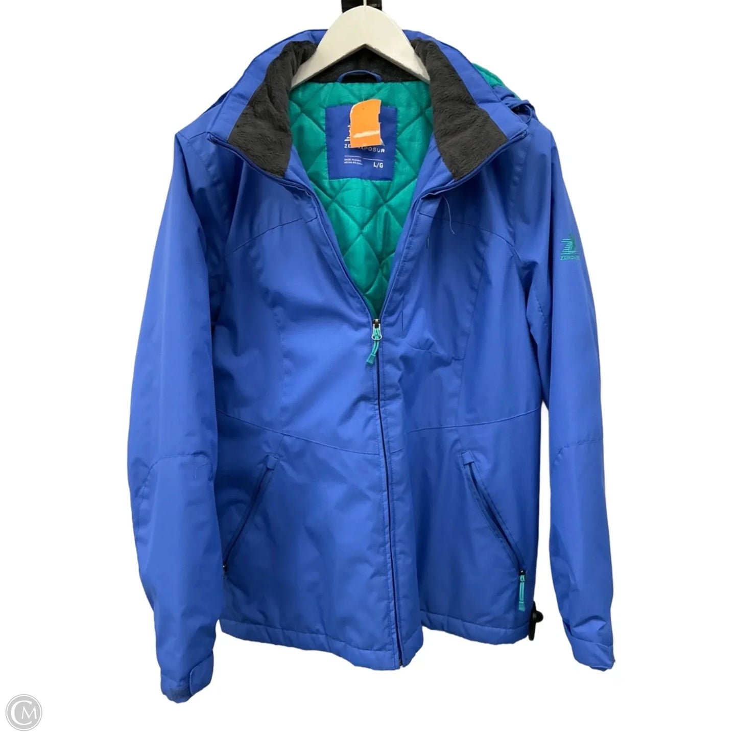 Coat Parka By Zero Xposure In Blue, Size: L