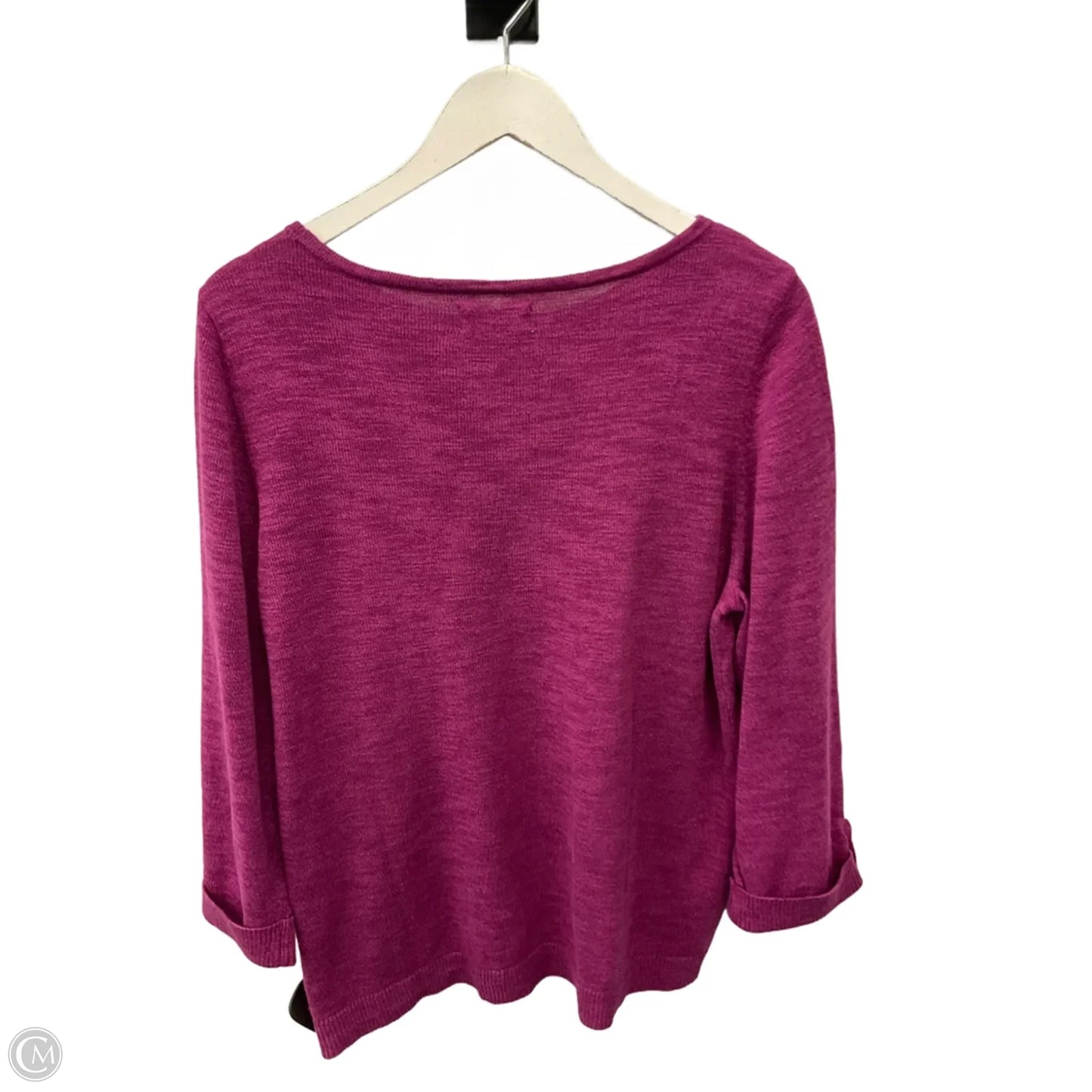 Sweater By Croft And Barrow In Purple, Size: L