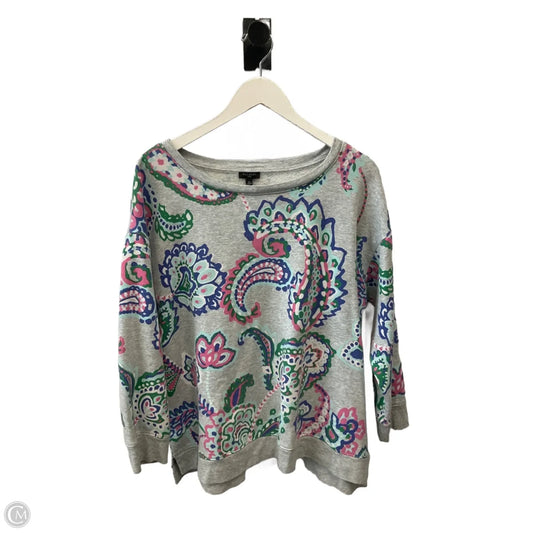 Top Long Sleeve By Talbots In Multi-colored, Size: 1x