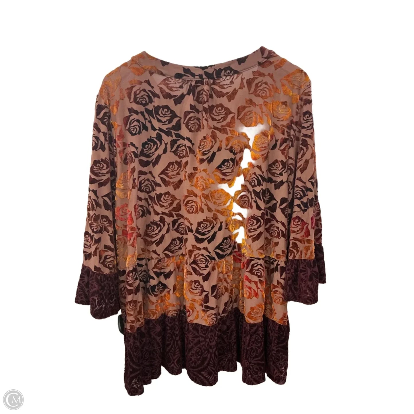 Top Short Sleeve By Style And Company In Mauve, Size: 3x