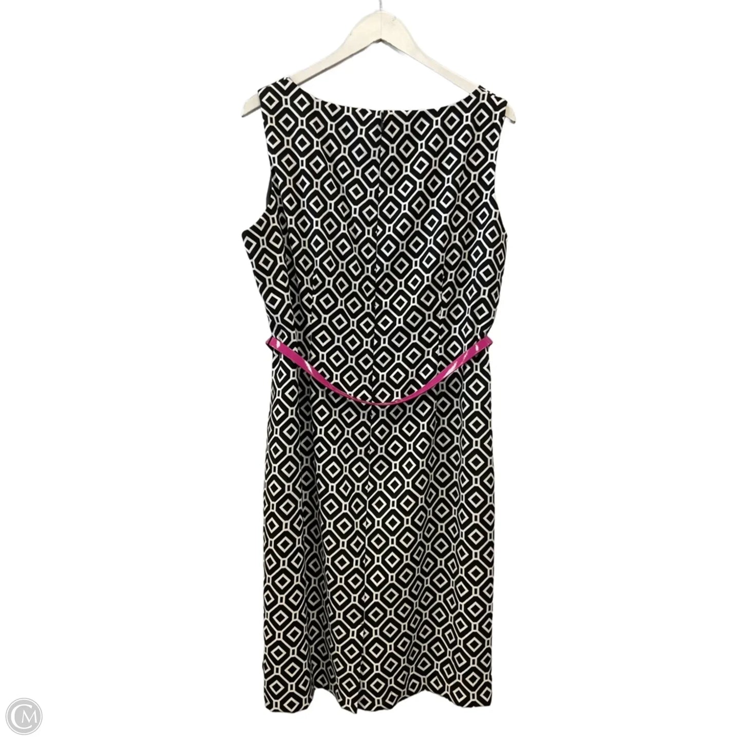 Dress Work By Jones Studio In Black & White, Size: Xl