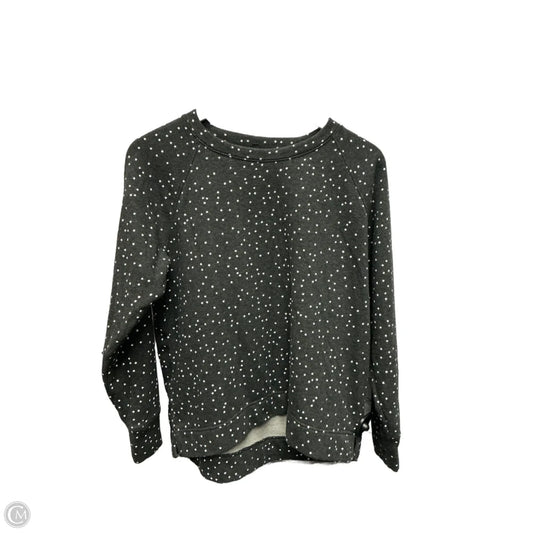 Sweatshirt Collar By Lou And Grey In Grey & White, Size: S