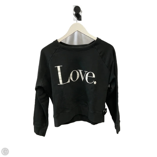 Sweatshirt Crewneck By J. Crew In Black, Size: S