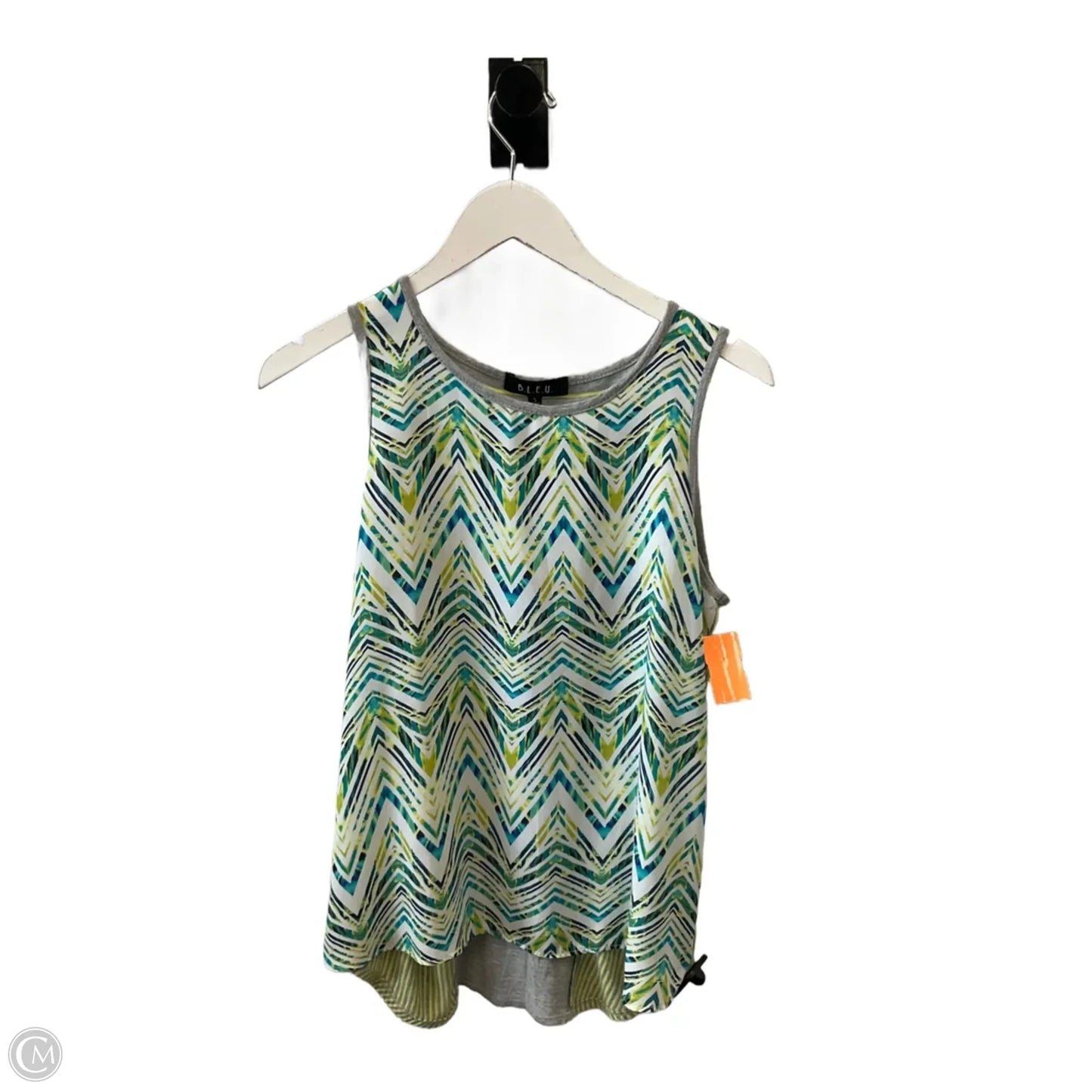 Top Sleeveless By Bleu In Grey, Size: S