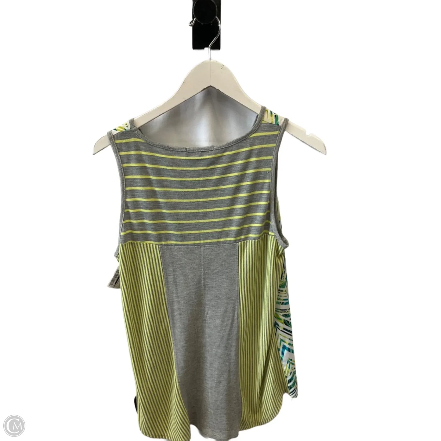 Top Sleeveless By Bleu In Grey, Size: S