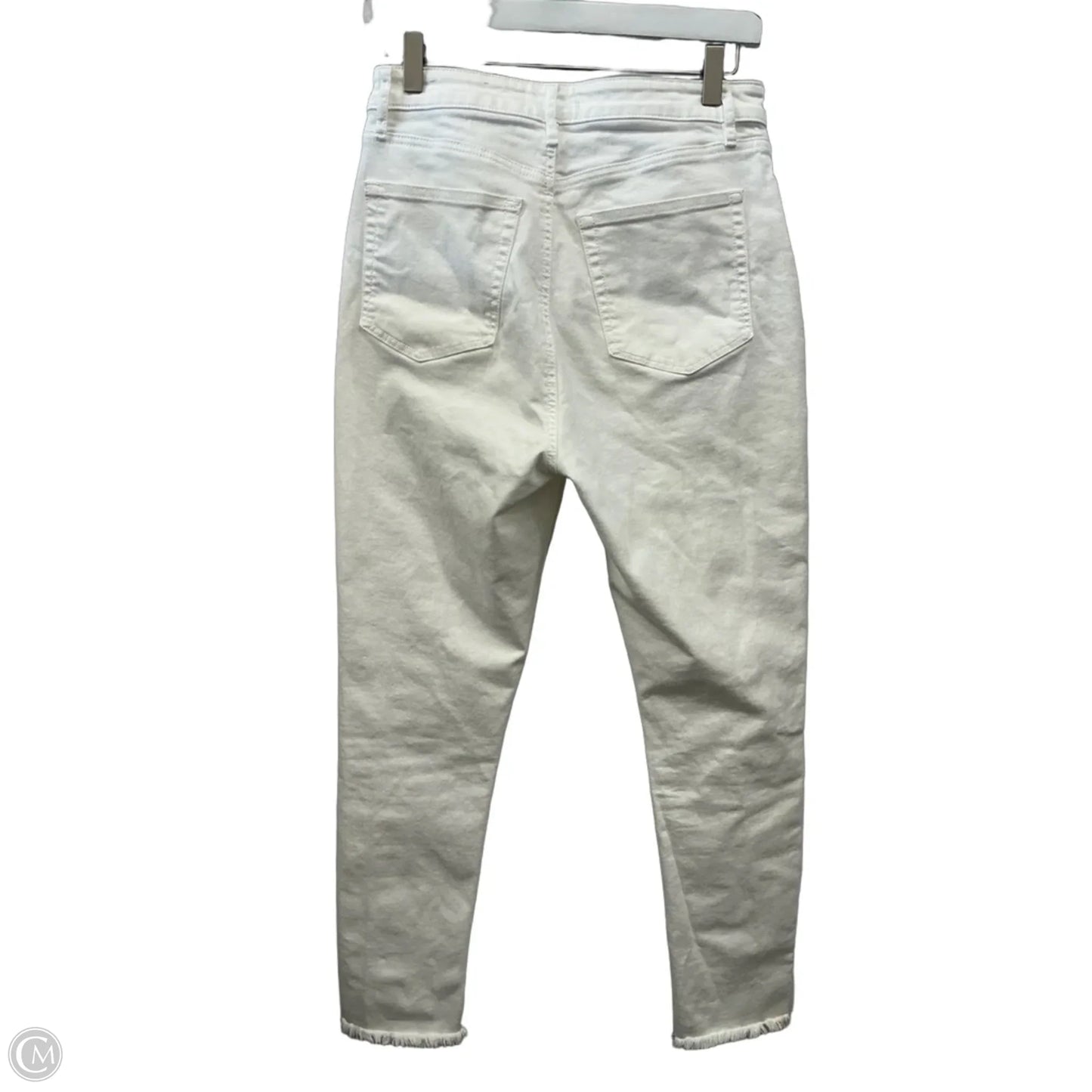 Jeans Skinny By Loft In White Denim, Size: 4